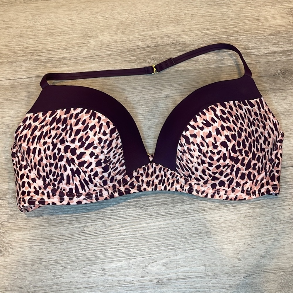 Victorias Secret Swim The Angel Halter Underwire Padded Bikini Top 36C